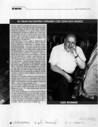 Su gran encuentro literario con John Dos Passos  [artículo]
