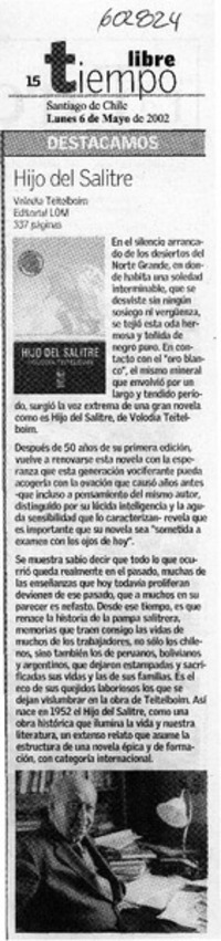Hijo del salitre  [artículo]