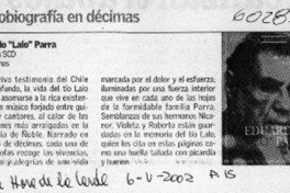 Autobiografía en décimas  [artículo]