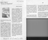 "Temas de psiquiatría"  [artículo] Roberto Aceituno