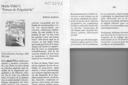 "Temas de psiquiatría"  [artículo] Roberto Aceituno