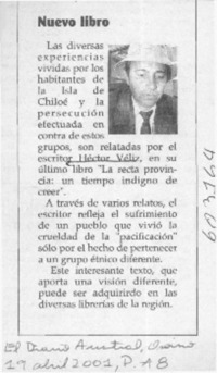 Nuevo libro  [artículo]