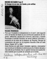 Noches de radio, tomo II  [artículo]