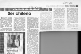 Ser chileno  [artículo] Jaime Retamales