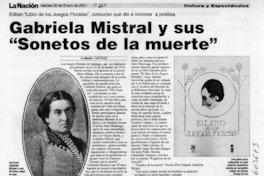 Gabriela Mistral y sus "Sonetos de la muerte"