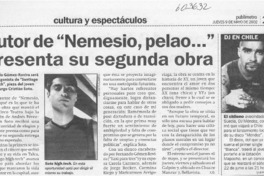 Autor de "Nemesio, pelao" presenta su segunda obra  [artículo] X. O.