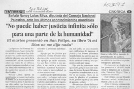 "No puede haber justicia infinita sólo para una parte de la humanidad"  [artículo]
