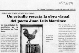 Un estudio rescata la obra visual del poeta Juan Luis Martínez  [artículo]