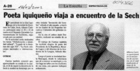 Poeta iquiqueño viaja a encuentro de la Sech  [artículo]