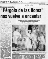 "Pérgola de las flores" nos vuelve a encantar  [artículo]