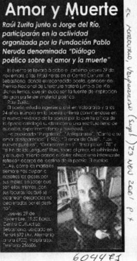 Amor y muerte  [artículo]