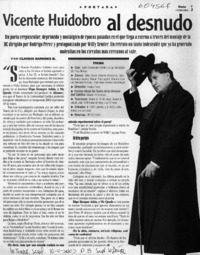 Vicente Huidobro al desnudo