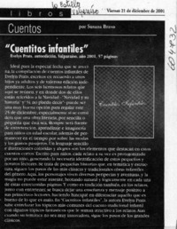 Cuentos  [artículo] Susana Bravo