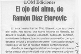 El ojo del alma, de Ramón Díaz Eterovic  [artículo]