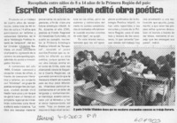 Escritor chañaralino editó obra poética  [artículo]