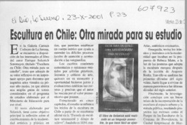 Escultura en Chile, otra mirada para su estudio  [artículo]