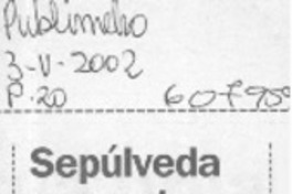 Sepúlveda presenta película  [artículo]