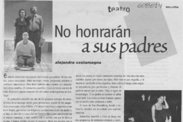 No honrarán a sus padres  [artículo] Alejandra Costamagna
