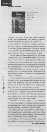Magia y realidad  [artículo] Luis Alberto Mansilla