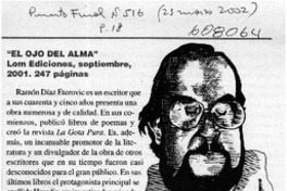 "El ojo del alma"  [artículo] Fernando Jerez