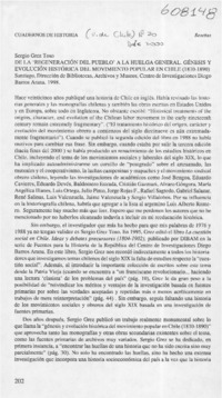 De la "regeneración del pueblo" a la huelga general  [artículo] Brian Loveman