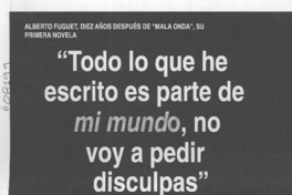 "Todo lo que he escrito es parte de mi mundo, no voy a pedir disculpas"  [artículo] Lino Solís de Ovando