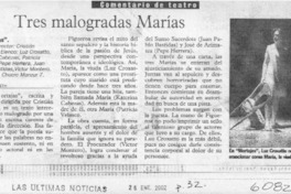 Tres malogradas Marías  [artículo] Lady Macbeth