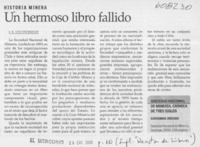 Un hermoso libro fallido  [artículo] J. R. Couyoumdjian