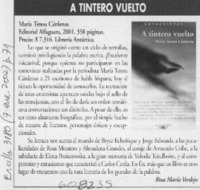 A tintero vuelto  [artículo] Rosa María Verdejo