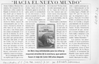 "Hacia el nuevo mundo"  [artículo] Elizabeth Subercaseaux