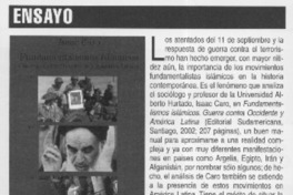 Fundamentalismos islámicos  [artículo]