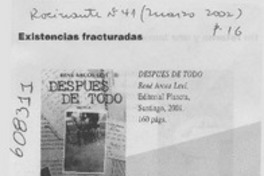 Existencias fracturadas  [artículo] Ramiro Rivas