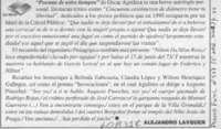 "Poemas de estos tiempos"  [artículo] Alejandro Lavquen