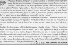 "Poemas de estos tiempos"  [artículo] Alejandro Lavquen