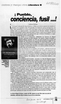 ¡Pueblo, conciencia, fusil!  [artículo] Camilo Marks