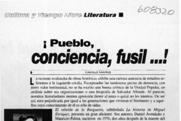 ¡Pueblo, conciencia, fusil!  [artículo] Camilo Marks