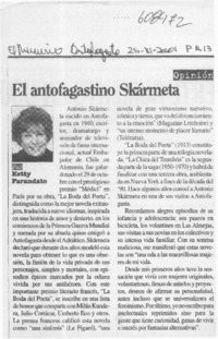 El antofagastino Skármeta  [artículo] Ketty Farandato