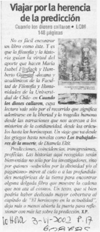 Viajar por la herencia de la predicción  [artículo] X. P.