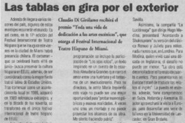 Las tablas en gira por el exterior  [artículo]