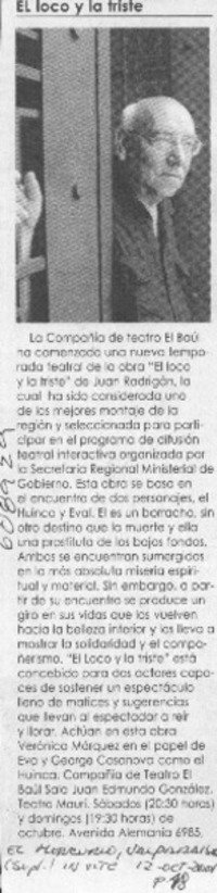 El loco y la triste  [artículo]