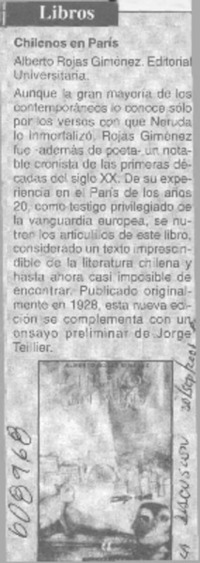 Chilenos en París  [artículo]