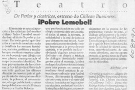 !Pobre Lemebel¡  [artículo] José Pablo Jofré
