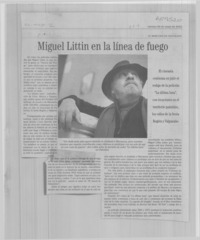 Miguel Littin en la línea de fuego
