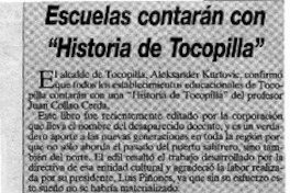 Escuelas contarán con "Historia de Tocopilla"  [artículo]