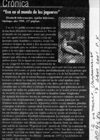 "Eva en el mundo de los jaguares"  [artículo]