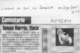 Thomas Harris, Itaca  [artículo] Walter Hoefler