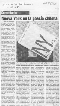 Nueva York en la poesía chilena