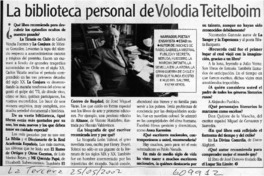 La biblioteca personal de Volodia Teitelboim  [artículo]