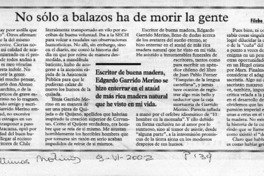 No sólo a balazos ha de morir la gente  [artículo] Filebo