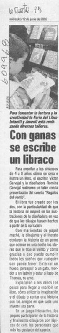 Con ganas se escribe un libraco  [artículo]